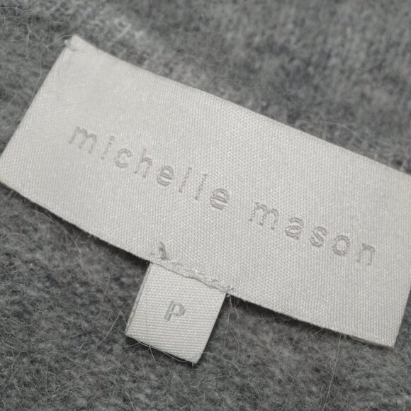 Michelle Mason Melange Zip Side Alpaca Wool Sweater - Picture 6 of 9
